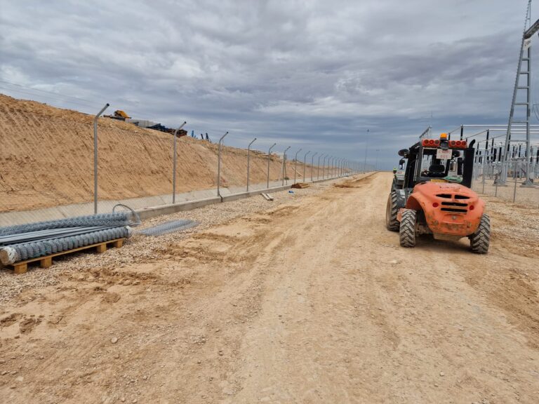 Malla simple torsion obra AVE Ferrocarril